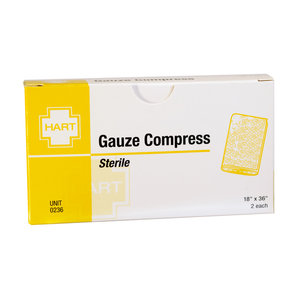 Sterile Gauze Compress, 18' x 36', 2 per unit