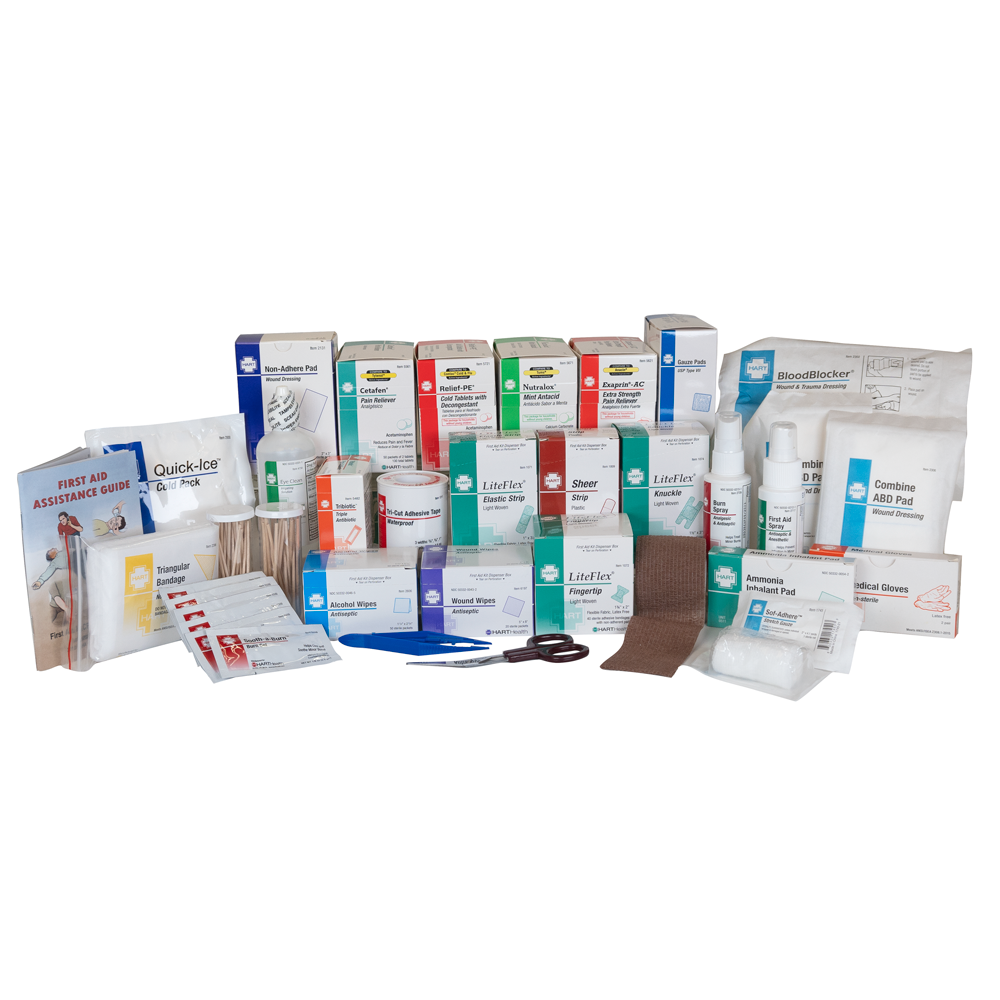 3-Shelf First Aid Station Refill, includes medications