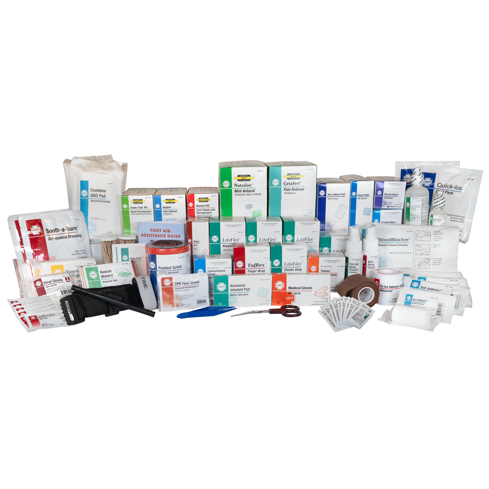4 or 5 Shelf First Aid Station Refill, ANSI 2021 Class B, includes medications