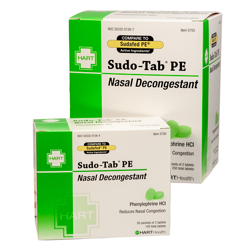 Sudo-Tab PE Nasal Decongestant, Non-drowsy, Compare to Sudafed PE