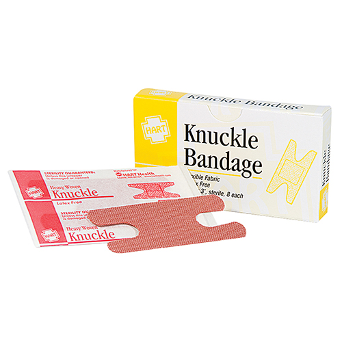 Elastic Knuckle Adhesive Bandages, Heavy Woven Cloth, 1-1/2' x 3', 8 per unit