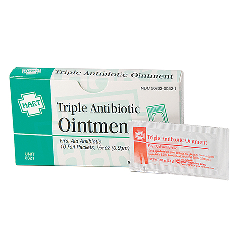 Tribiotic, Triple Antibiotic Ointment, 0.9 gm, 10 per unit