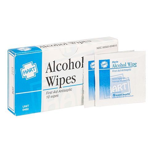 Alcohol Wipes, Cleansing Pads, 10 per unit