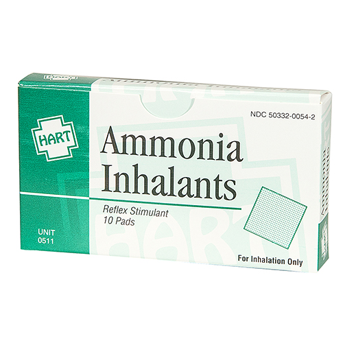 Ammonia Inhalants, Reflex Stimulant, Pads, 10 per unit