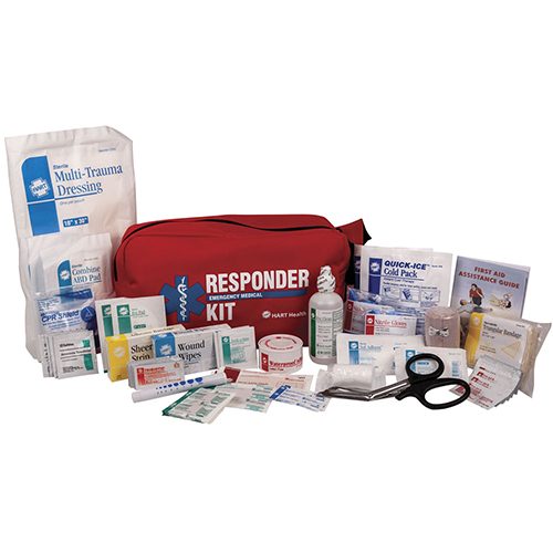 Fanny Pack Responder First Aid Kit, Nylon, Red