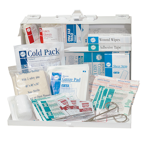 Bulk First Aid Kit, 25-Person, OSHA Standard, Metal Box