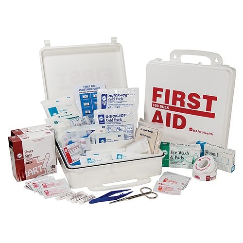 Bulk First Aid Kit, 50-Person, OSHA Standard, Polypropyene Box