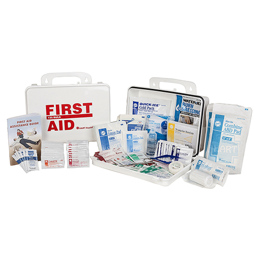 Bulk First Aid Kit, 25-Person, ANSI 2021 Class A, Polypropylene Box