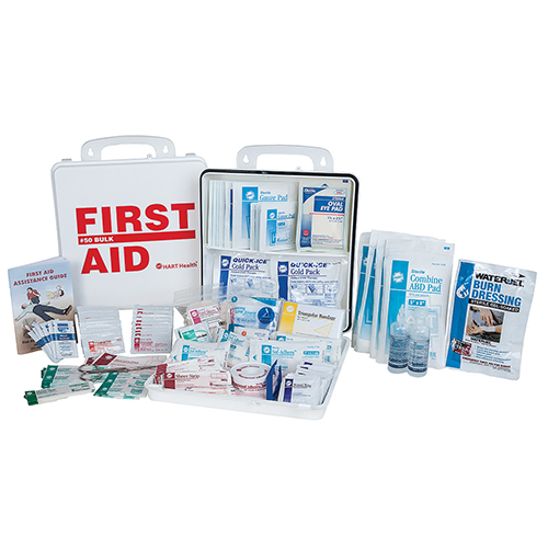Bulk First Aid Kit, 50-Person, ANSI 2021 Class A, Polypropylene Box