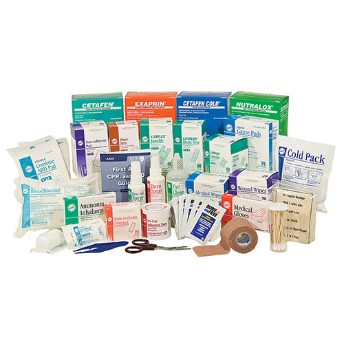 3-Shelf First Aid Station Refill, includes medications