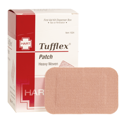 Tufflex, Large Patch Adhesive Bandages, Heavy Woven Elastic Cloth, 2' x 4', 25 per box