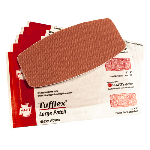 Tufflex, Large Patch Adhesive Bandages, Heavy Woven Elastic Cloth, 2' x 4', 1000 per case