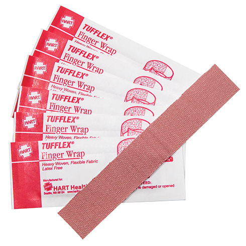 Tufflex, Finger Wrap Adhesive Bandages, Heavy Woven Elastic Cloth, 3/4' x 4-3/4', 1000 per case