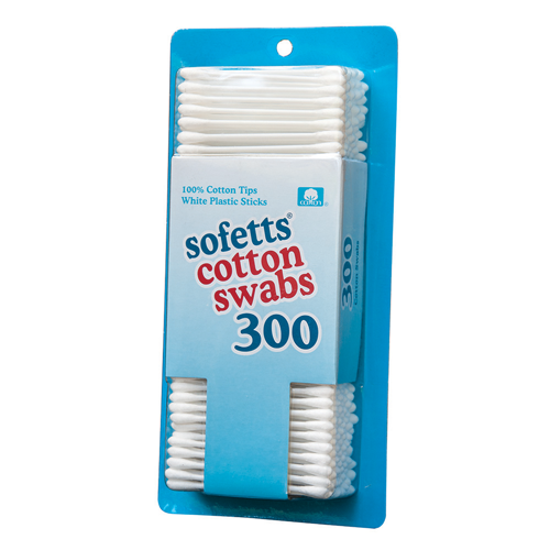 Cotton Swabs, Double Tip, 3', 300 per box