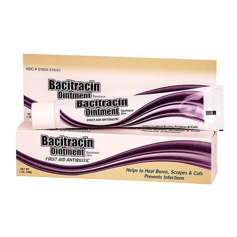 Bacitracin Ointment, Antibiotic Ointment, 1 oz Tube