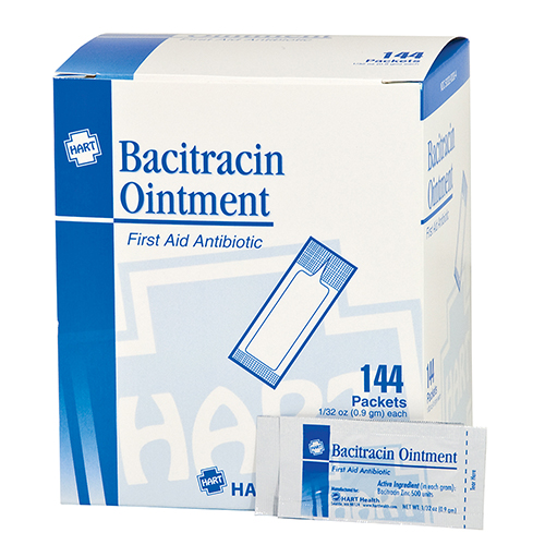 Bacitracin Zinc Ointment, Antibiotic Ointment, 1/32 oz, 144 per box