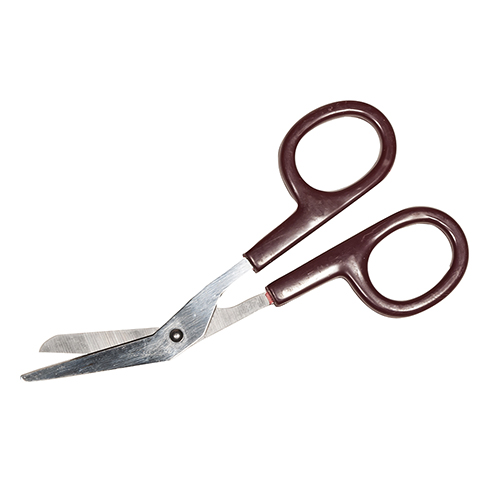 Bandage Scissors, 4.5', Maroon Handles