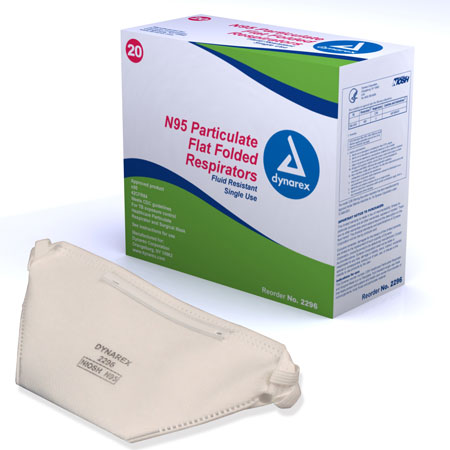 Particulate Respirator, N95, Flat Fold, 20 per box