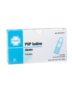 PVP Iodine Swabs, Cleansing Pads, 10 per unit