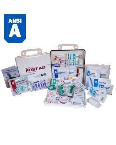 Bulk First Aid Kit, 50-Person, ANSI Class A, Polypropylene Box