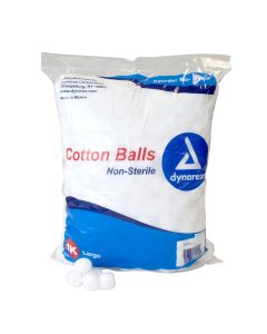 Dynarex Non-sterile Cotton Balls, Medium, 2000 per bag