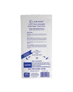 Cotton Swabs, Double Tip, 3", 300 per box