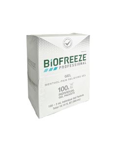 Biofreeze Pain Relieving Gel, 3 gm per packet, 100 packets per box