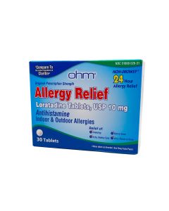 Loratadine Antihistamine, 10 mg, 30 per box