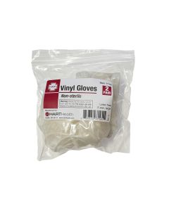 Vinyl Gloves, large, 2 pair per bag