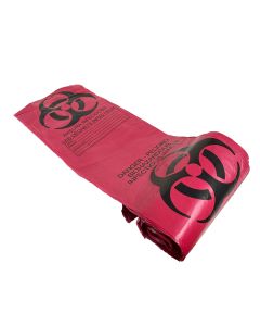 Infectious Waste Bags, biohazard, 7-10 gallon, 50 per roll
