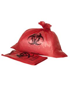 Infectious Waste Bags, biohazard, 7-10 gallon, 100 per box