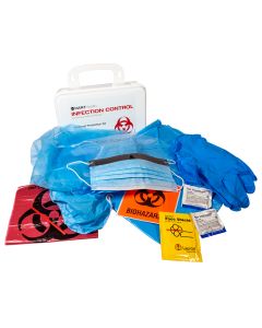 Infection Control & Clean-up Kit, poly box