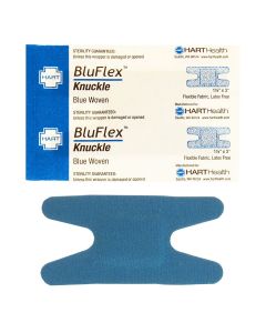 BluFlex, Blue Knuckle Adhesive Bandages, Light Woven Elastic Cloth
