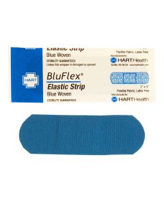 BluFlex, Blue Elastic Strip Adhesive Bandages, Light Woven Cloth