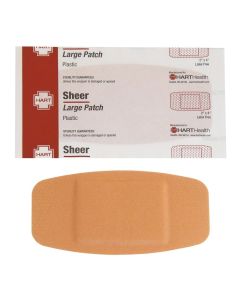 Sheer Large Patch Adhesive Bandages, 2" x 4", 50 per box