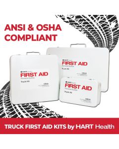 Truck First Aid Kit, OSHA, Bulk, Metal Box, Large