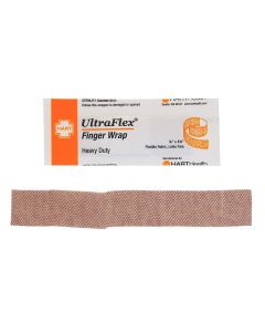 UltraFlex, Finger Wrap Adhesive Bandages, Heavy Woven Cloth, 3/4" x 4-3/4", 25 per box