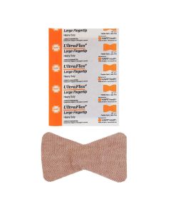 UltraFlex, Large Fingertip Adhesive Bandages, Heavy Woven Cloth, 1-3/4" x 3", 25 per box