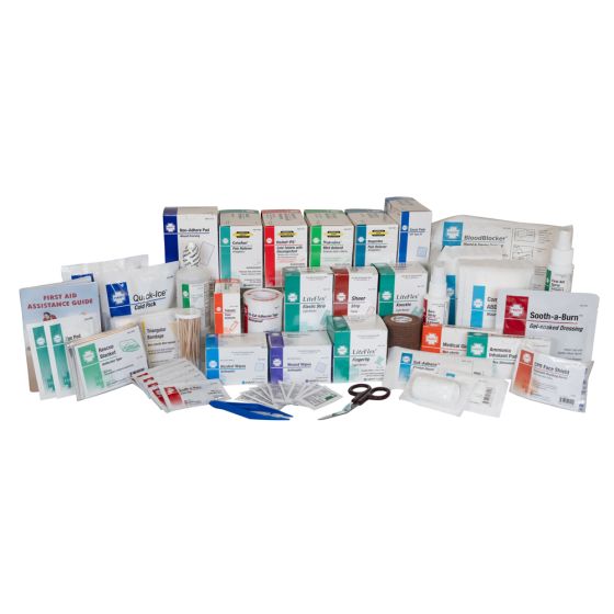 3-Shelf First Aid Station Refill, ANSI Class A, includes medications
