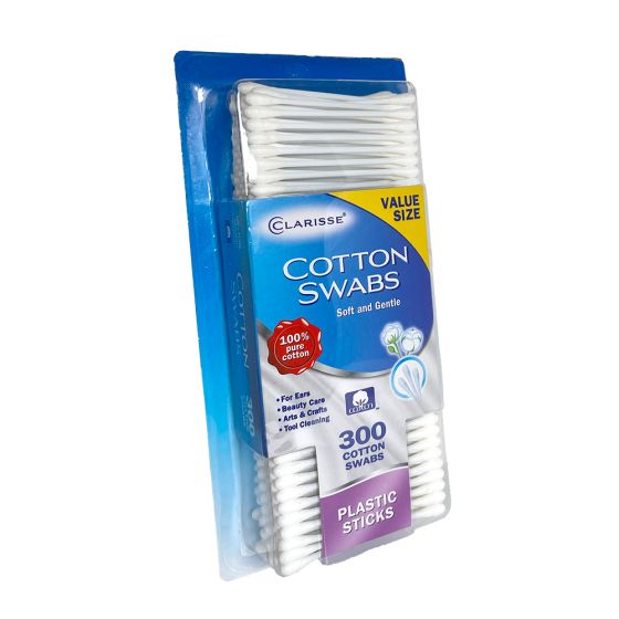 Cotton Swabs, Double Tip, 3", 300 per box