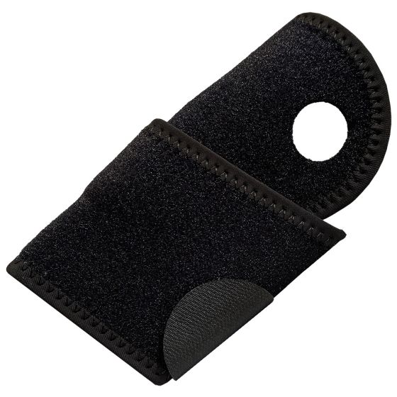 Neoprene Wrist Wrap with Thumb Loop, Adjustable Velcro Closure, Black