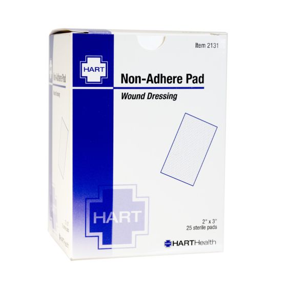 Non-Adherent Wound Pads, Sterile, 2" x 3", 25 per box