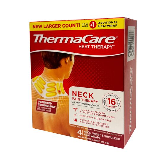 ThermaCare Heat Wraps, Neck, Wrist, and Shoulder, 4 per box
