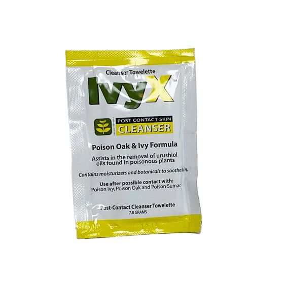 IvyX, Poison Ivy cleanser towelette, 25 per box