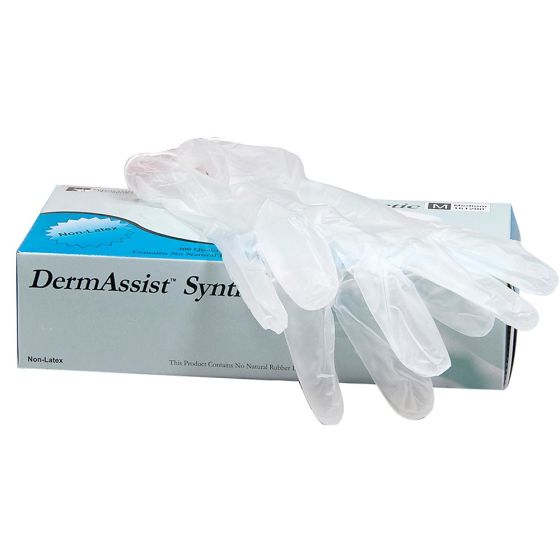 Vinyl Synthetic Exam Gloves, Powder-free, 100 per box