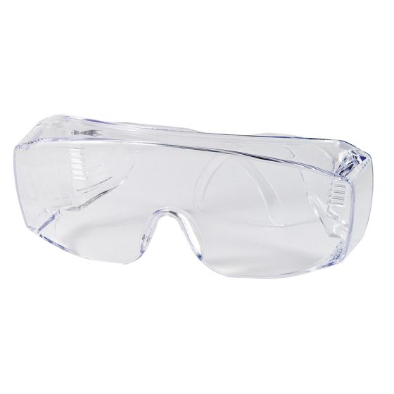 Safety Glasses, jumbo, plastic, each