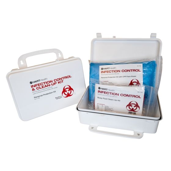 Infection Control & Clean-up Kit, poly box