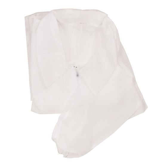 Coveralls, fluid resistant, white, Extra Large