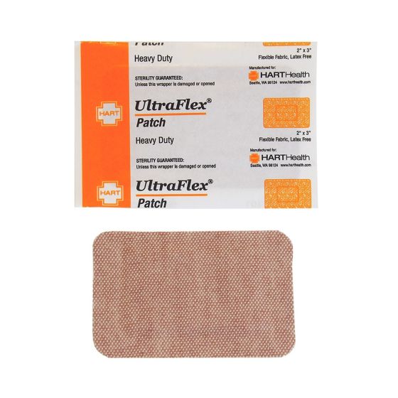 UltraFlex, Patch Adhesive Bandages, Heavy Woven Cloth, 2" x 3", 25 per box