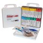24 Unit First Aid Kit, ANSI Class A, Polypropylene Box